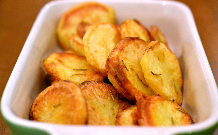 THICK ROASTED SLICED POTATOES – ambslovesfood