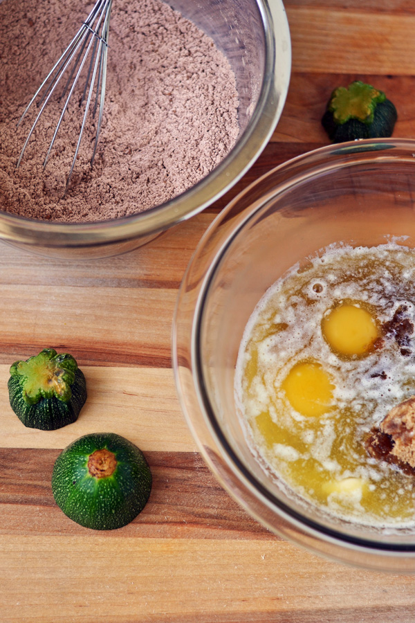 Ingredients for Chocolate Zucchini Bread