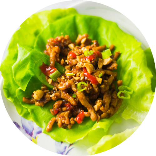ASIAN CHICKEN LETTUCE WRAPS