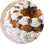 BUTTER PECAN CAKE WITH CREAM CHEESE FROSTING