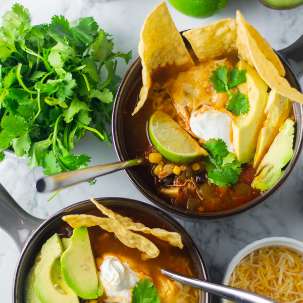 INSTANT POT CHICKEN TORTILLA SOUP – AMBS LOVES FOOD