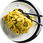 BASIL PESTO TOMATO PAPPARDELLE