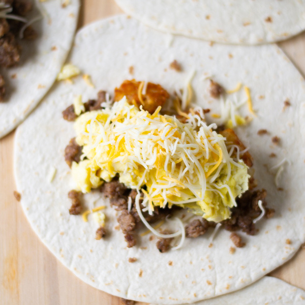 SAUSAGE BREAKFAST BURRITOS